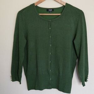 Premise Studio Green Sweater Cardigan Women's Large